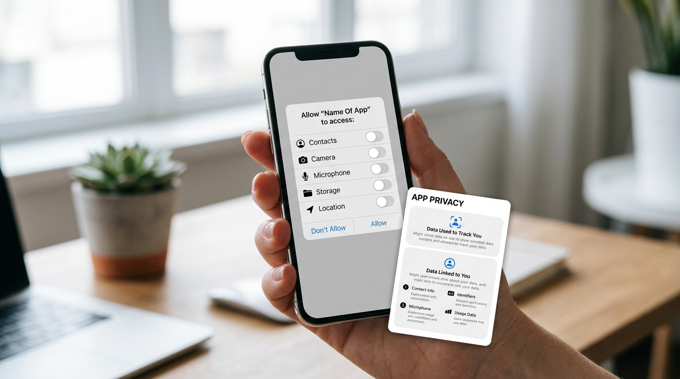 safew云办公助理权限申请与App Store隐私标签实测