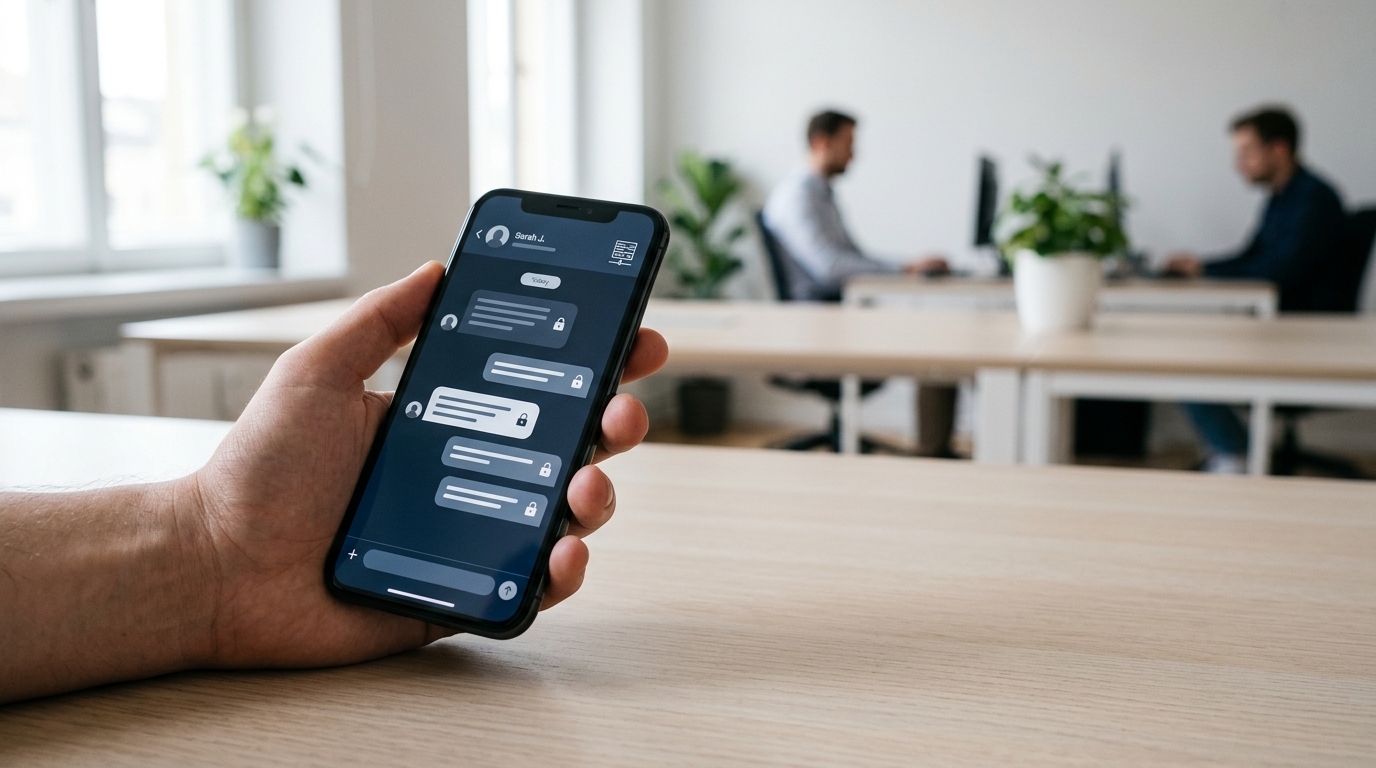 Safew 加密通讯软件端到端加密与私有化部署示意图