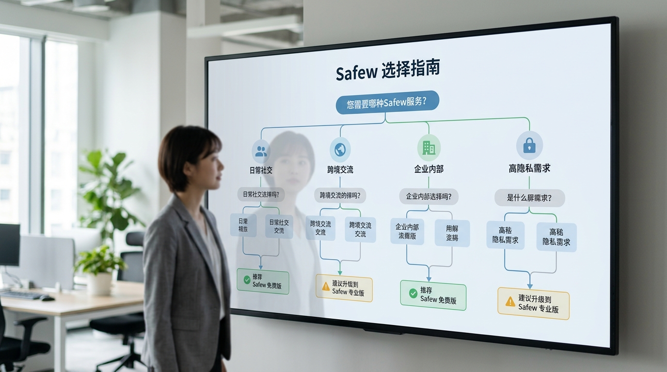 Safew 应用场景选择指南与适用人群决策图