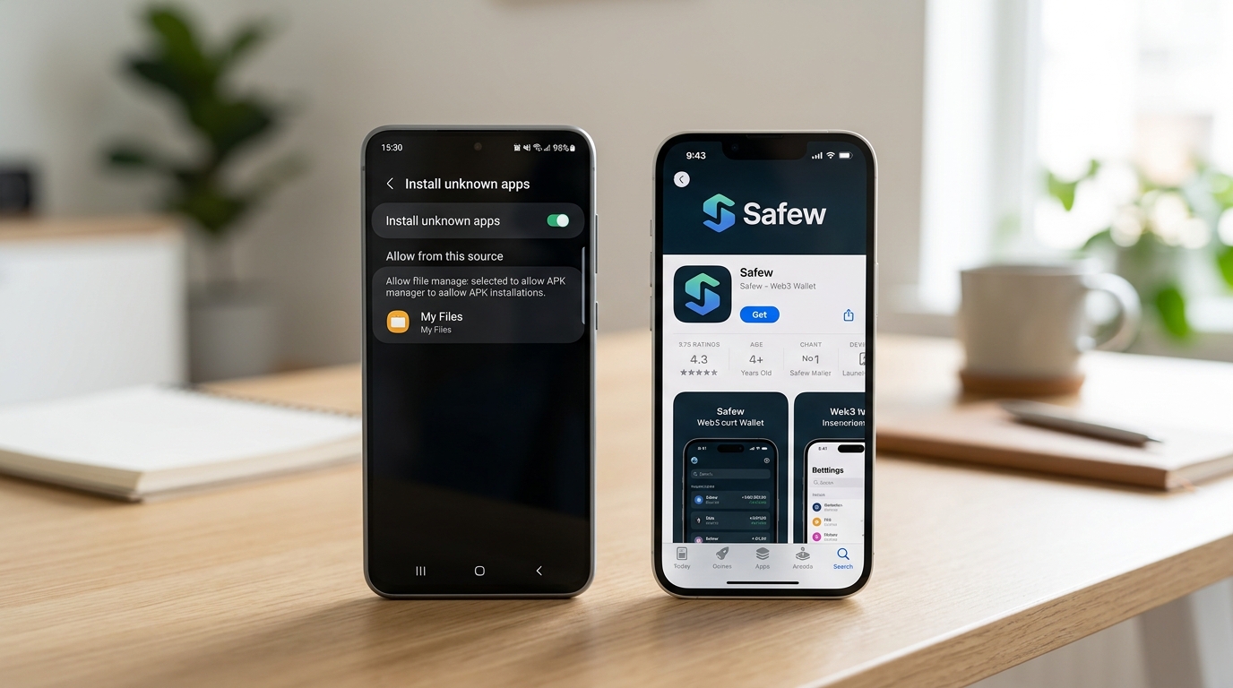 Safew 下载 Android 侧载与 iOS App Store 对比